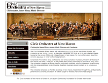 Tablet Screenshot of civicorchestraofnewhaven.org